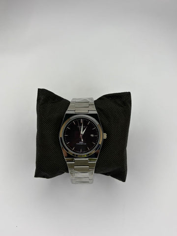 Tissot PRX  Black dial  Silver chain butterfly lock  Date working