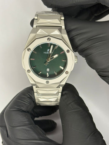 Hublot Diamond Cut Green Dial