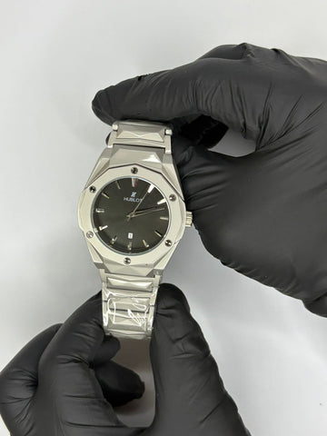 Hublot Diamond Cut Black Dial