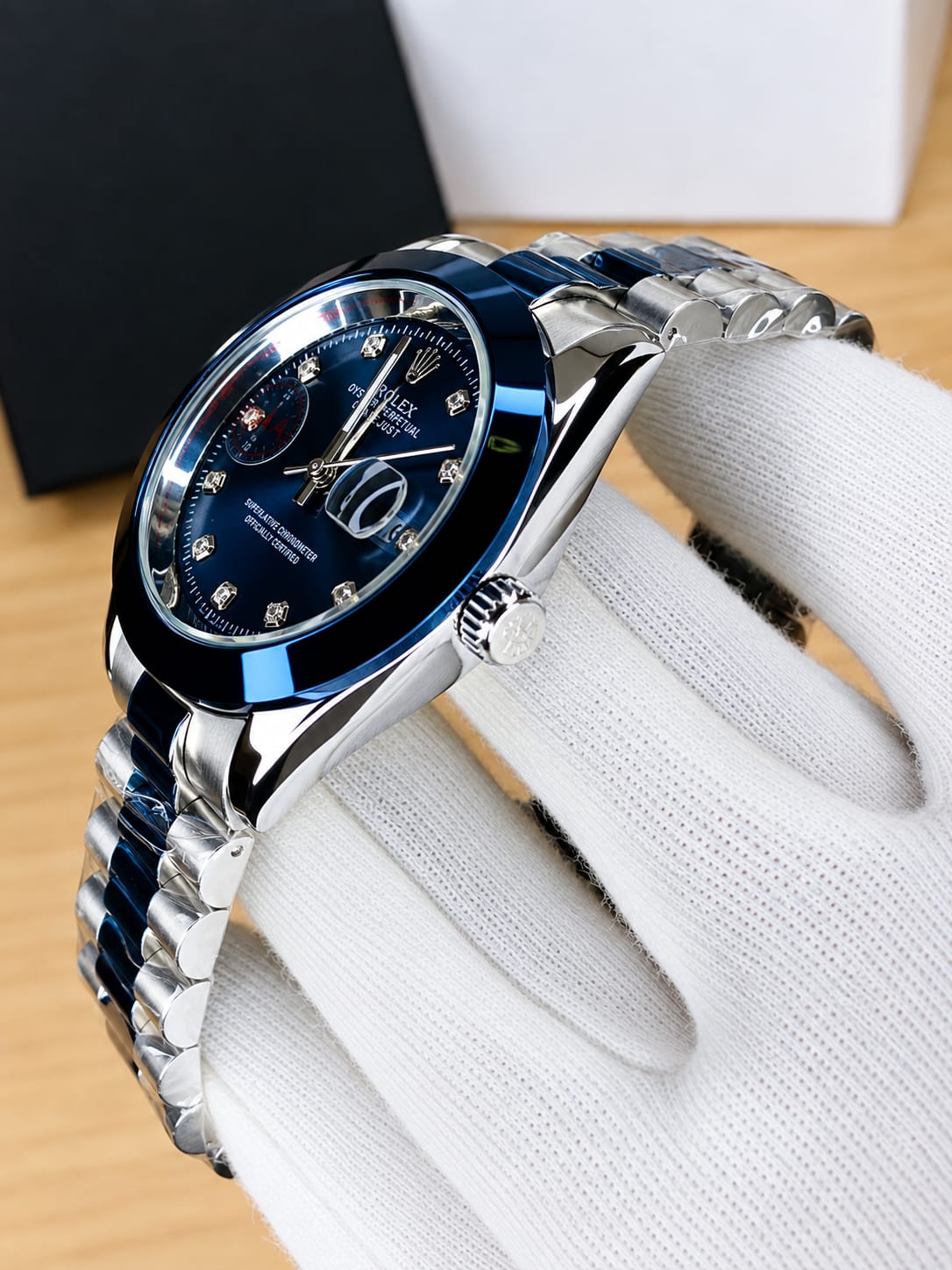 Rolex Two Tone Blue Dial