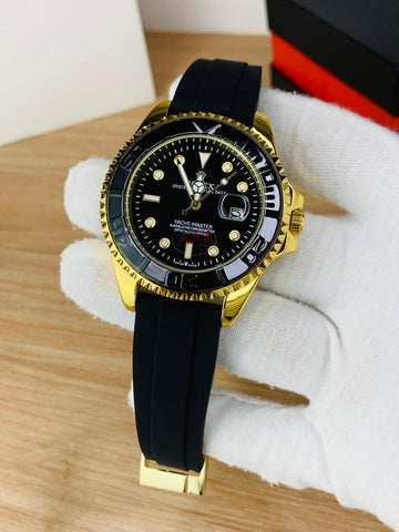 Rolex Yacht-Master Black & Gold Luxury Watch