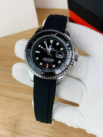 Rolex Yacht-Master Black & Silver Luxury Watch