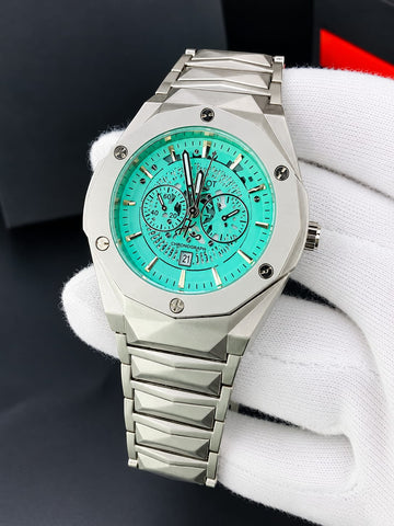 Hublot Diamond Cut Skeleton Tiffany Dial