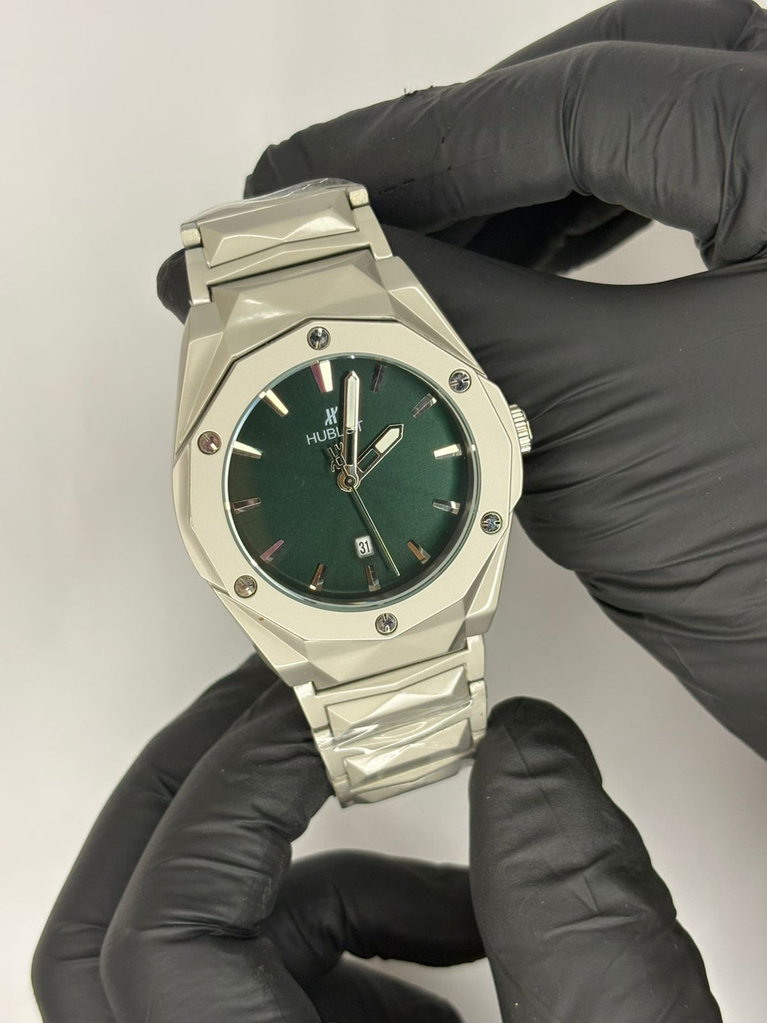 Hublot Diamond Cut Green Dial