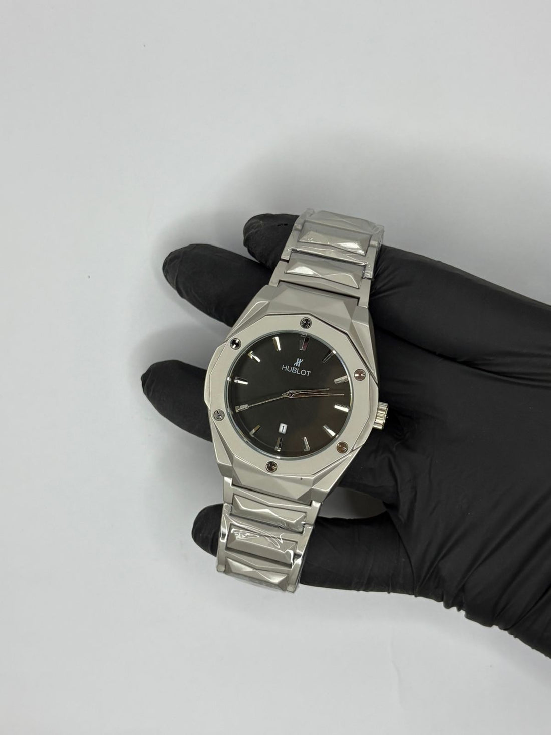 Hublot Diamond Cut Black Dial