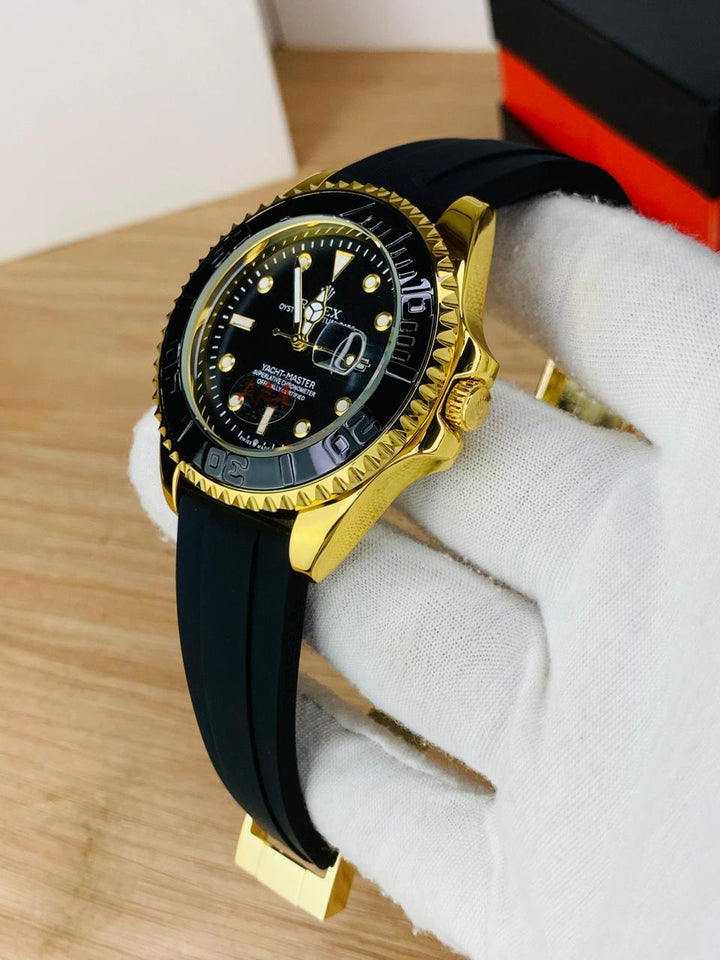 Rolex Yacht-Master Black & Gold Luxury Watch